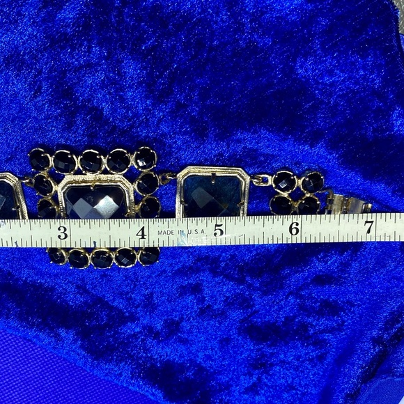 Chunky Black & Smoky Quartz Bracelet - Picture 8 of 13